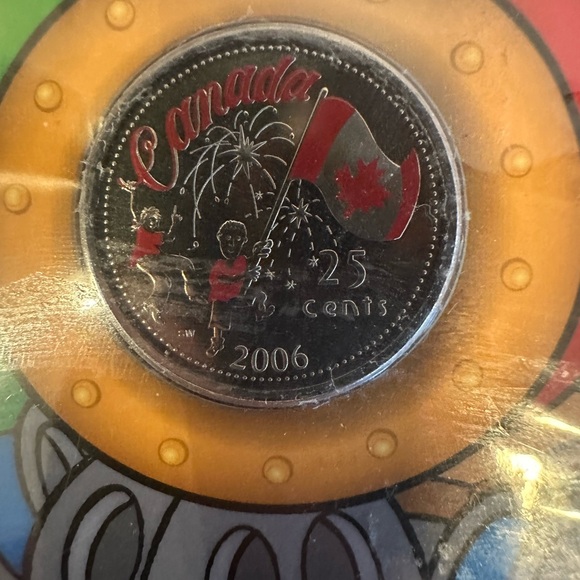 2006 25 Cent Oh Canada Coin in Coloured Folder with Crayons - Picture 2 of 8
